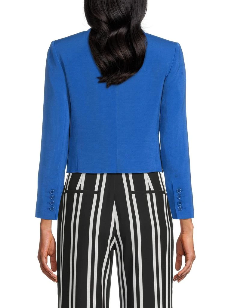 Alice + Olivia Joella Shawl Collar Cropped Blazer 2