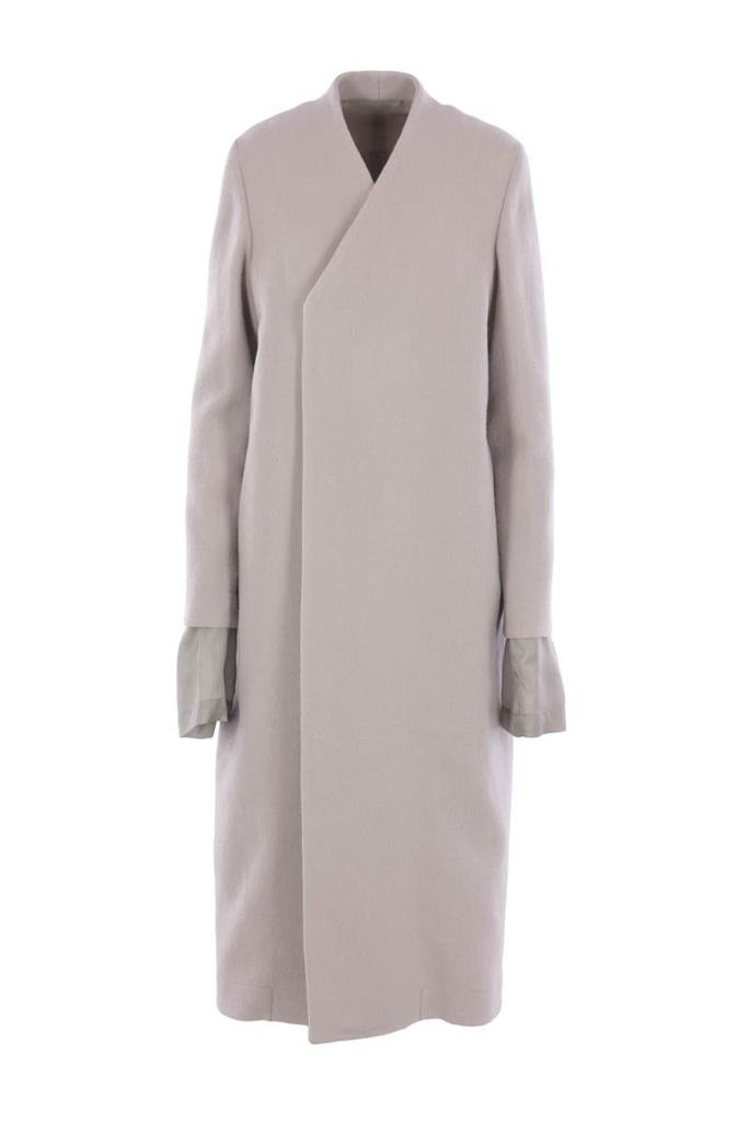 【関税＆送料込み】Rick Owens Zip-Front Silk Coat Shop Rick Owens Zip-Front Silk Coat on Sale at BeyondStyle