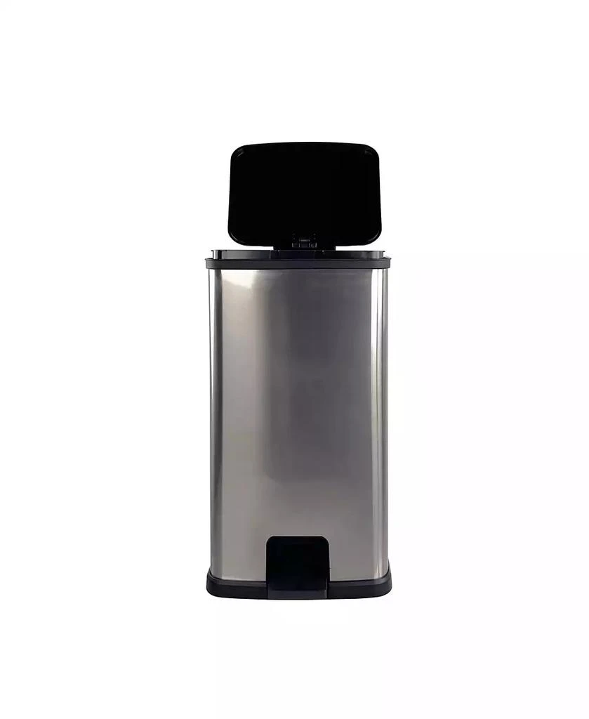 Mega Casa 13.2 Gallon Trash Can, Plastic Rectangular Step Kitchen Trash Can 2