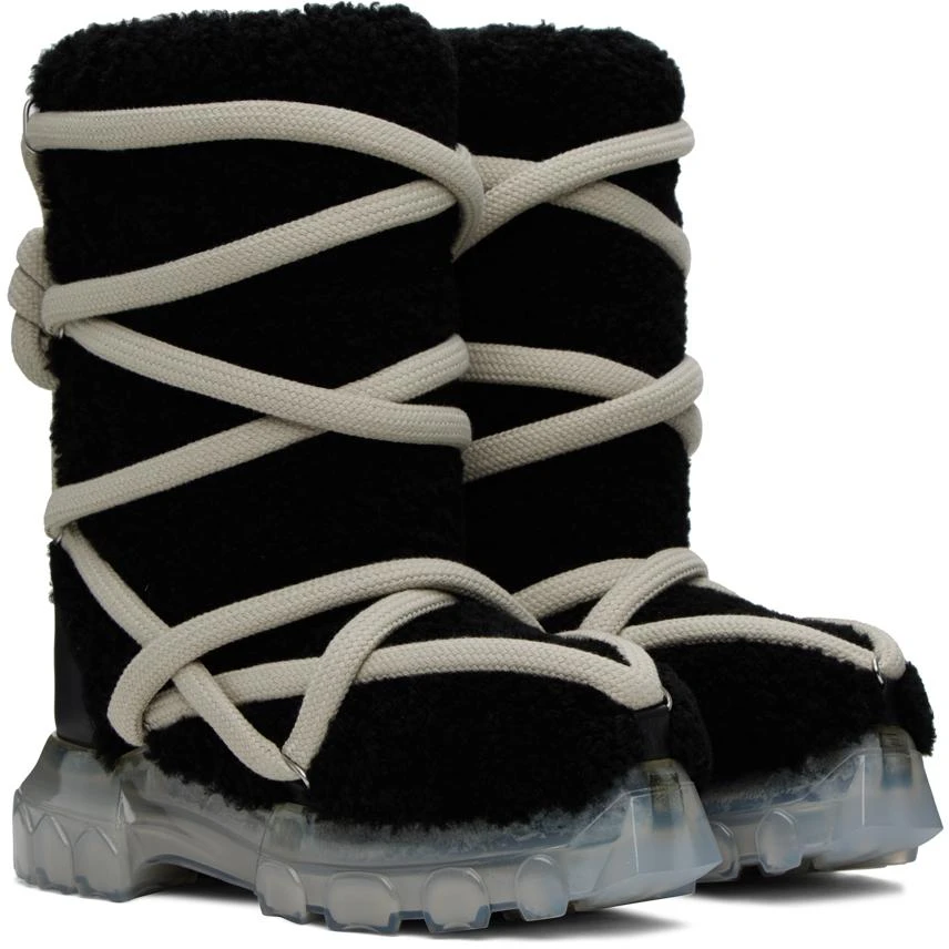 Rick Owens Black Lunar Tractor Boots 4