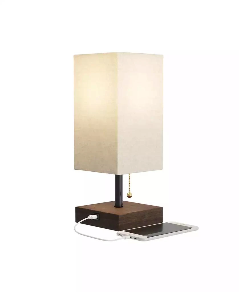 Lavish Home 14" USB Modern Desk Rectangle Desk Lamp 2