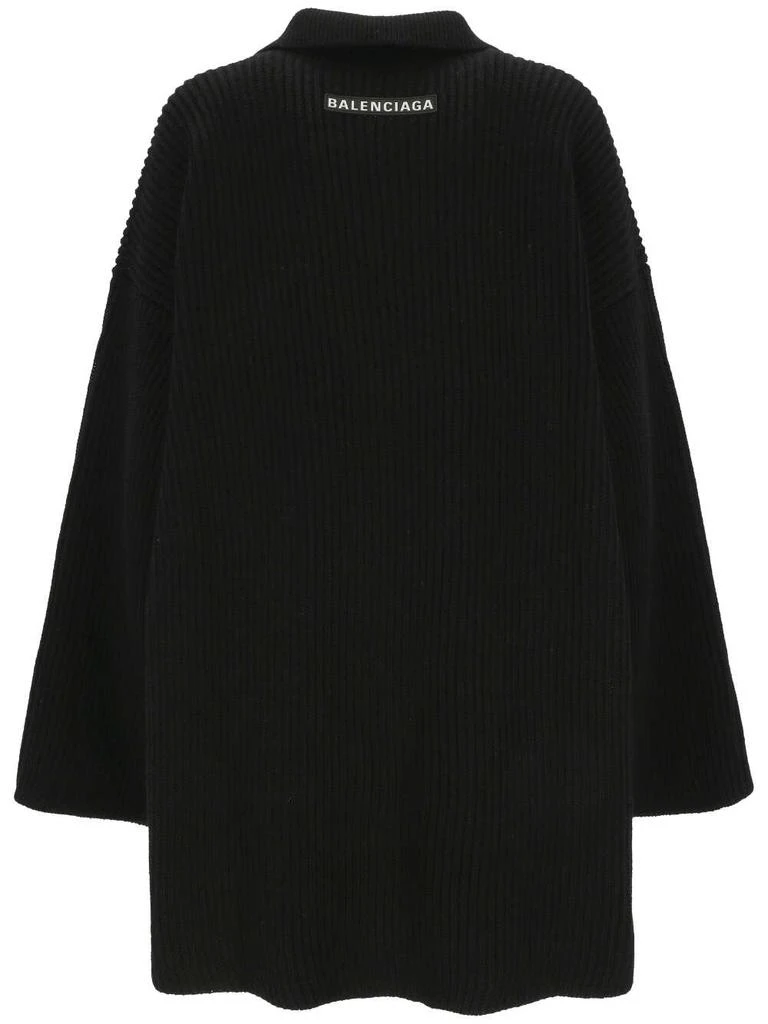 Balenciaga Balenciaga Half-Zip High Neck Poncho 2