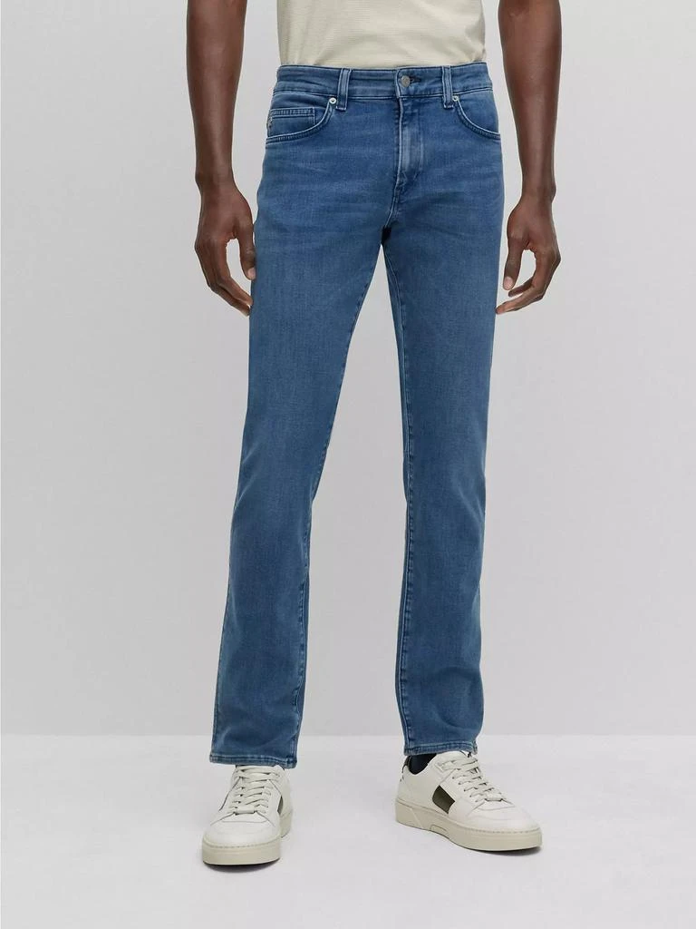 Hugo Boss Slim-Fit Jeans in Italian Cashmere-Touch Denim 3