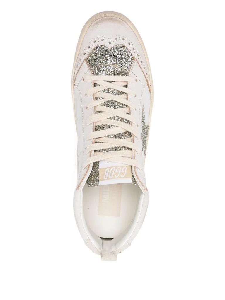 Golden Goose Mid-Top Sneakers with Glitter Star 4