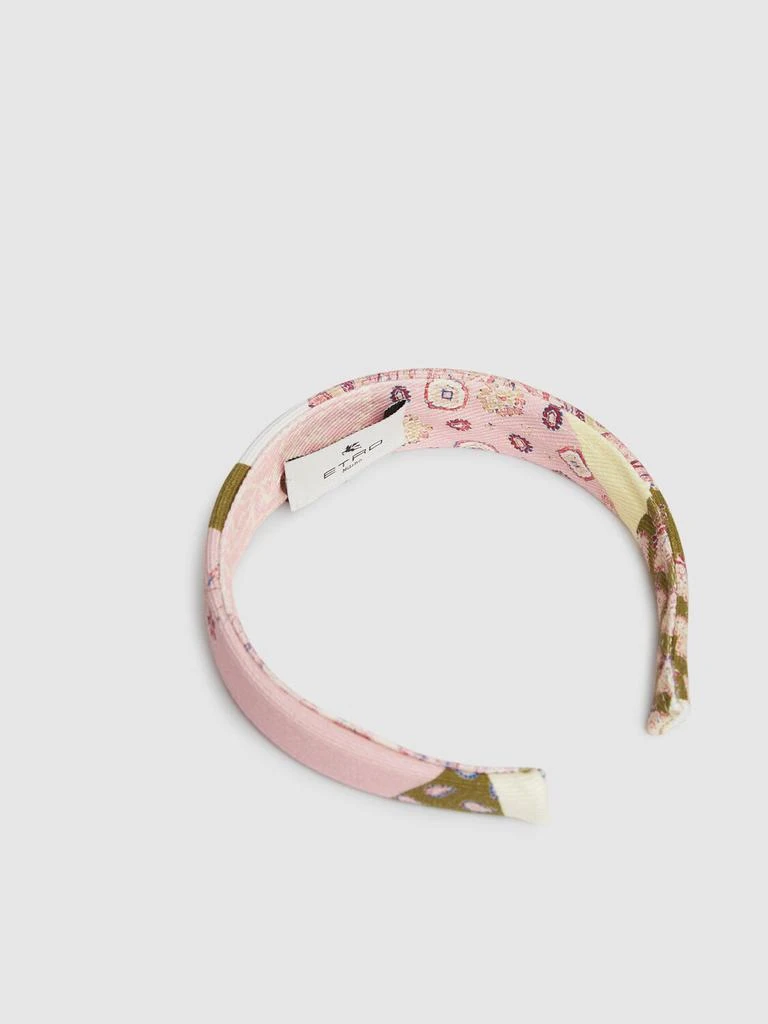 ETRO Printed Cotton Blend Drill Headband 2