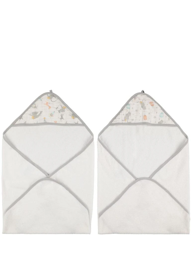 ADEN + ANAIS Dumbo New Heights Hooded Cotton Towels 1