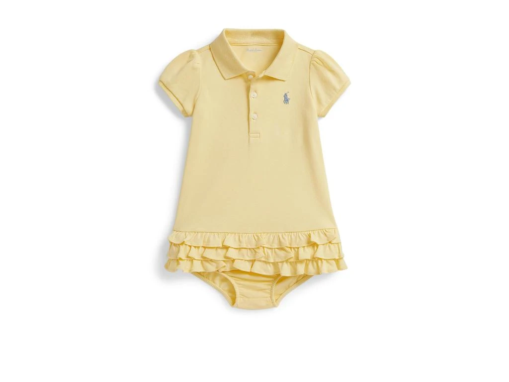 Ralph Lauren Ruffled Cotton Polo Dress 
Bloomer (Infant)