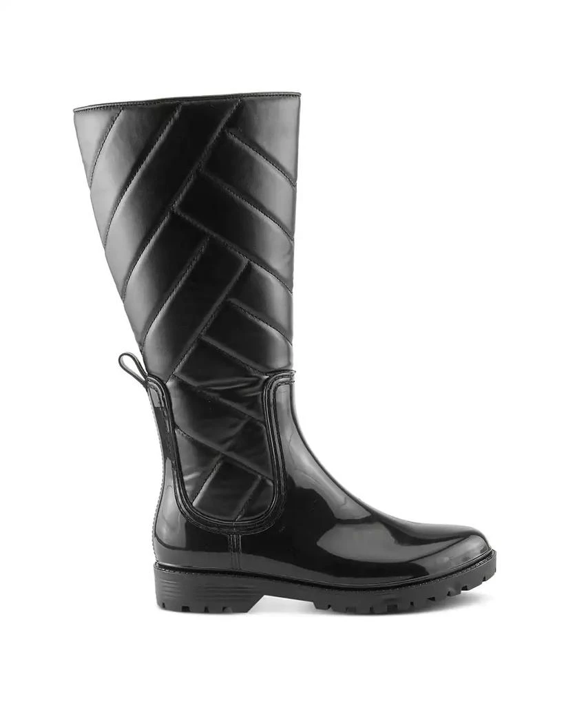 Spring Step MAIZA Waterproof Quilted Rain Boots with Faux Fur Lining and Zipper Closure 5