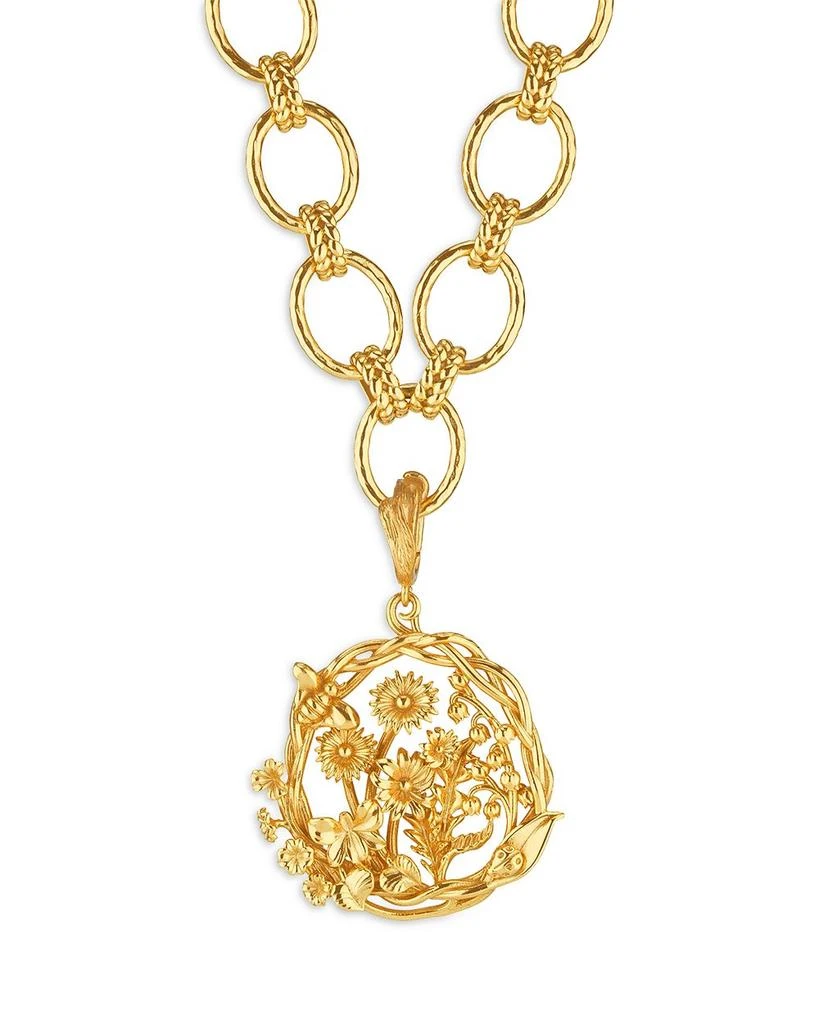 Capucine De Wulf Meadow Wildflower Pendant in 18K Gold Plated 3