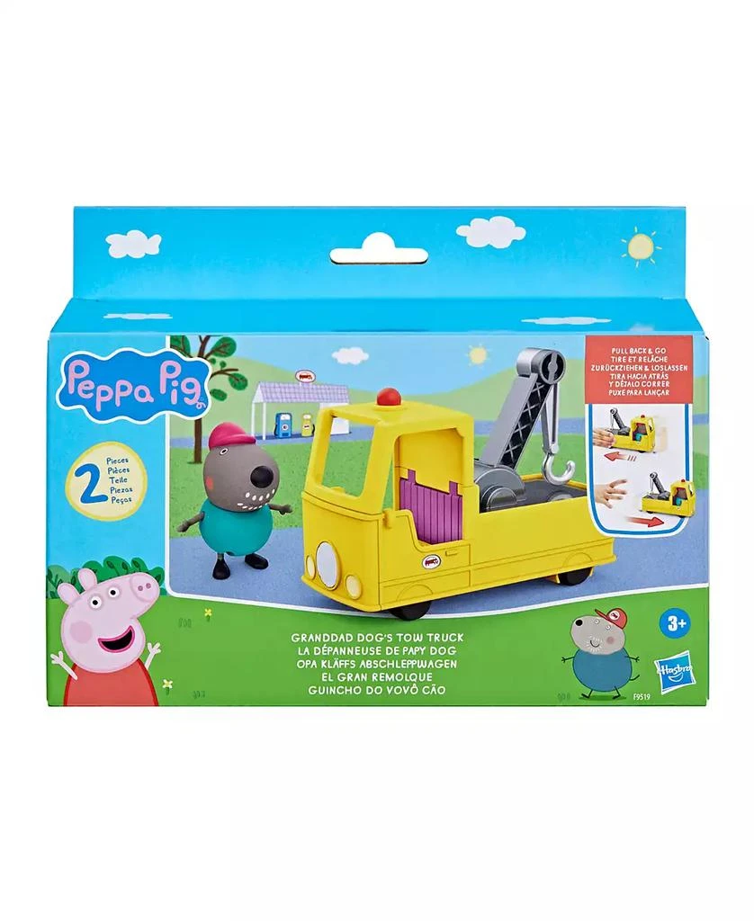Peppa Pig Granddad Dog's Tow Truck Construction Vehicle and Figure Set, Preschool Toys 2