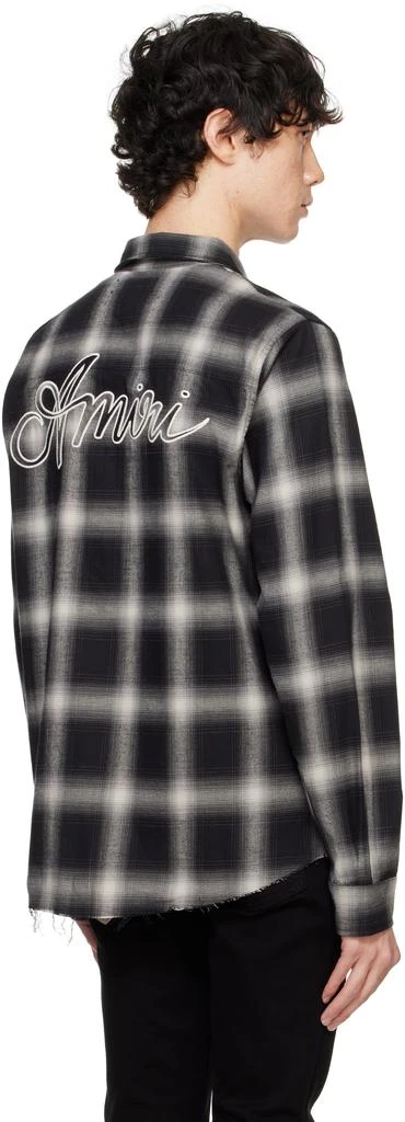 AMIRI Black 'Amiri Swirl' Flannel Shirt 3