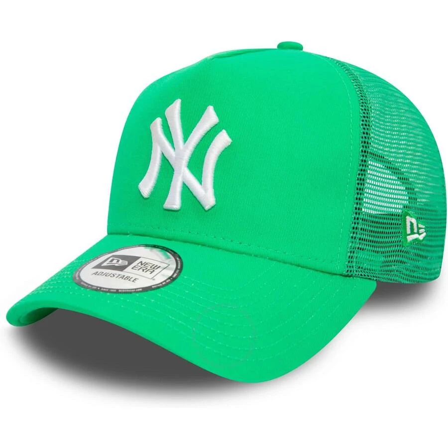New Era A-Frame Mesh Trucker Cap - New York Yankees Green 1