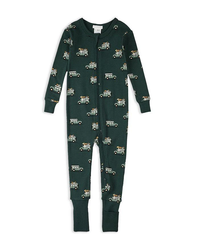 Petit Lem Unisex Safari SUV Print Convertible Sleeper Pajama Coverall - Baby 1