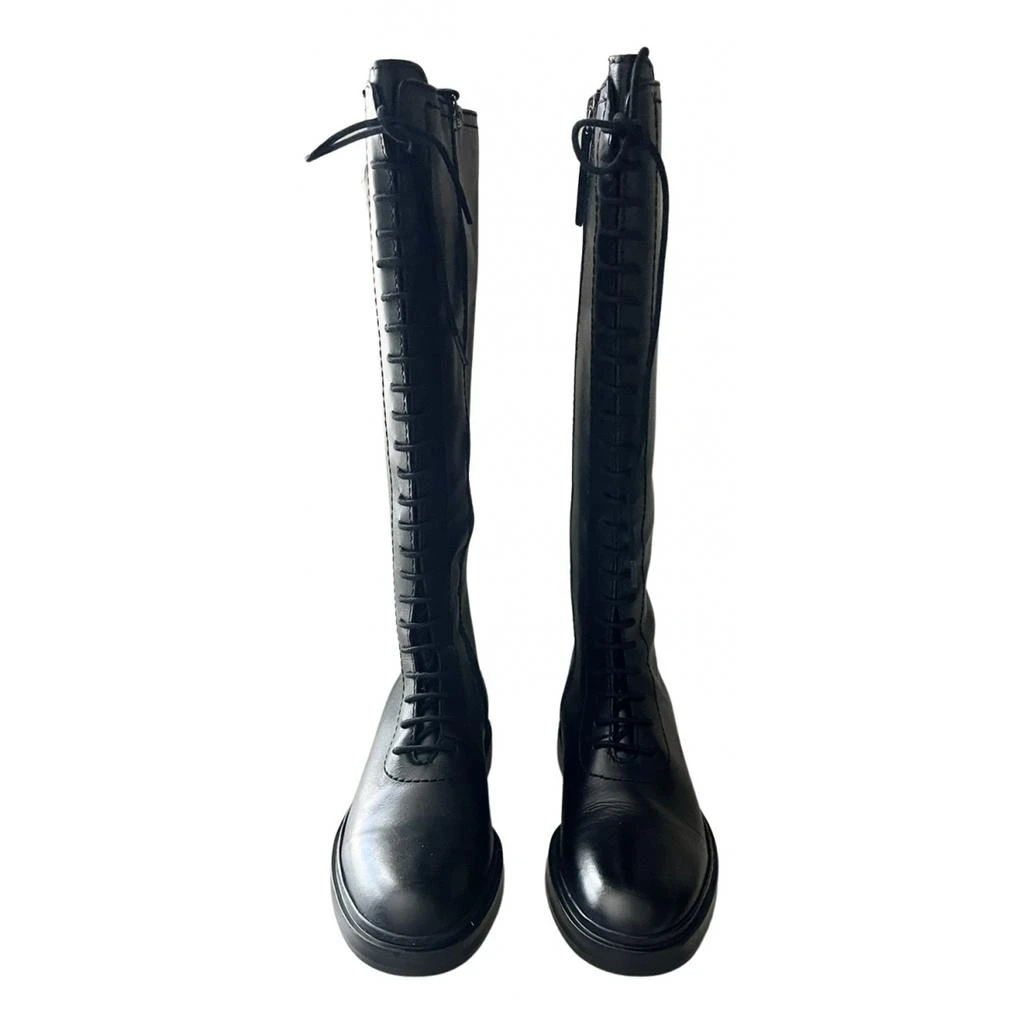 Zara Zara Leather riding boots 1