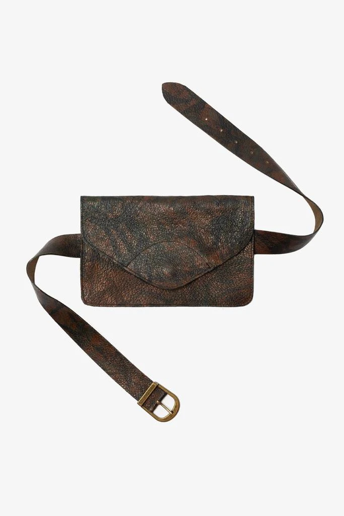 Los Angeles Apparel RLH3433 - Large Multifunctional Belted Envelope Clutch 9