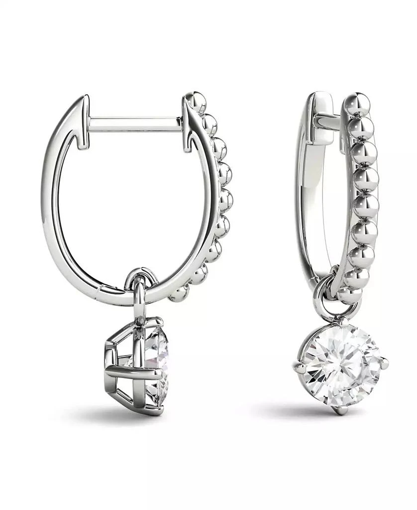 Charles & Colvard Moissanite Beaded Drop Earrings 1 ct. t.w. Diamond Equivalent in 14k Gold 3