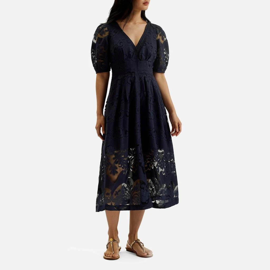 Ted Baker London Ted Baker Agnel Cotton-Blend Lace Midi Dress 1