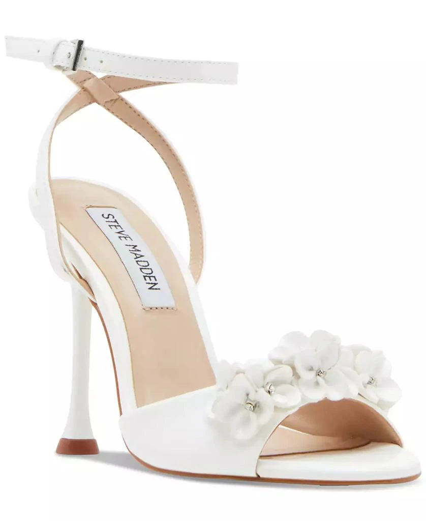 Steve Madden Women's Floral Two-Piece Stiletto Dress Sandals 1