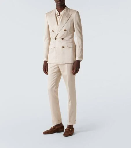 Tom Ford Liam chain-detail suede loafers 2