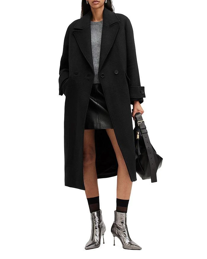 ALL SAINTS Mabel Double Breasted Oversized Coat 2
