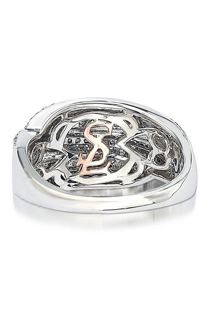 Suzy Levian Sterling Silver Pave Set CZ Ring 2