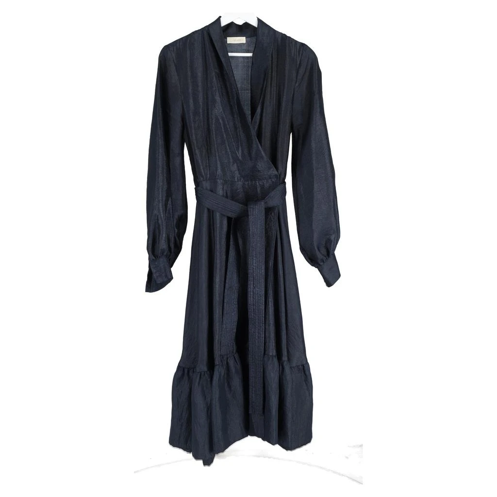 Stine Goya Stine Goya Shiny Niki Dress in Navy Blue Polyester 2