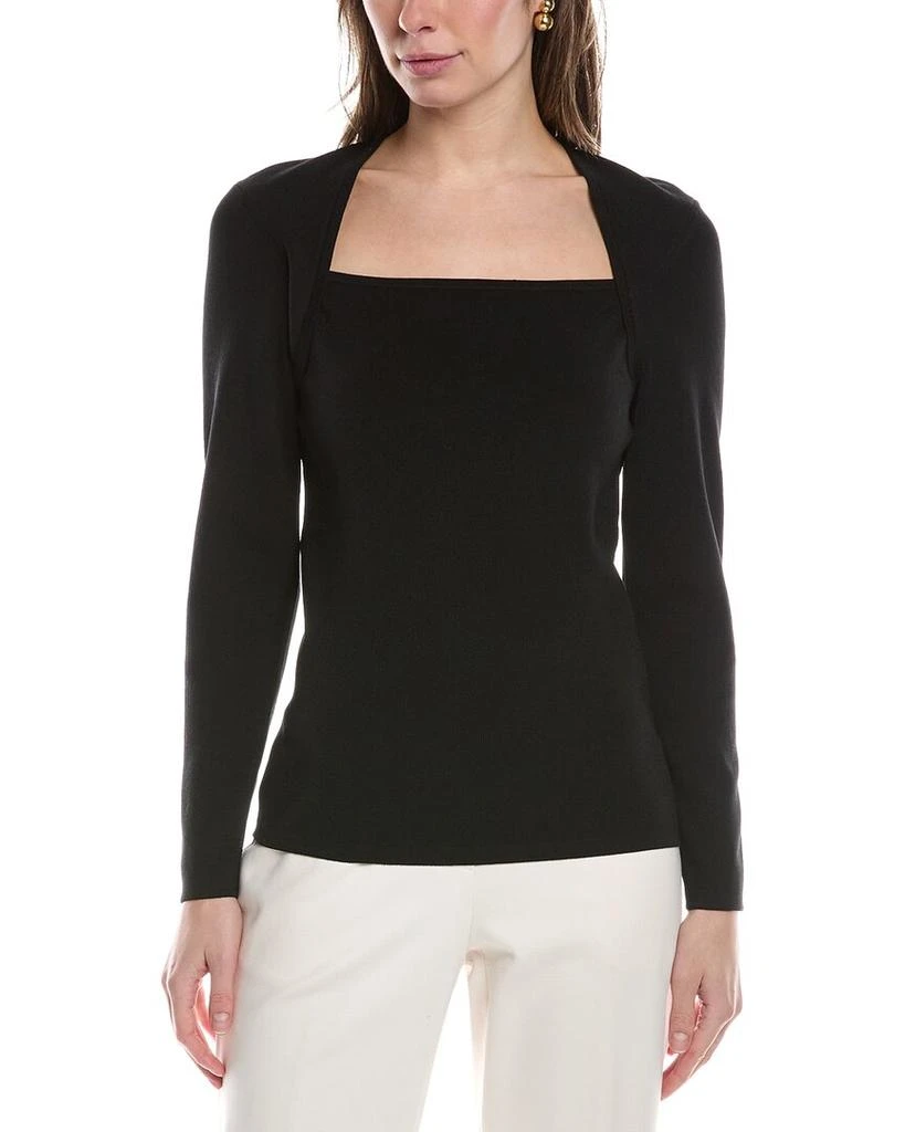 Anne Klein Portrait Neck Top 1