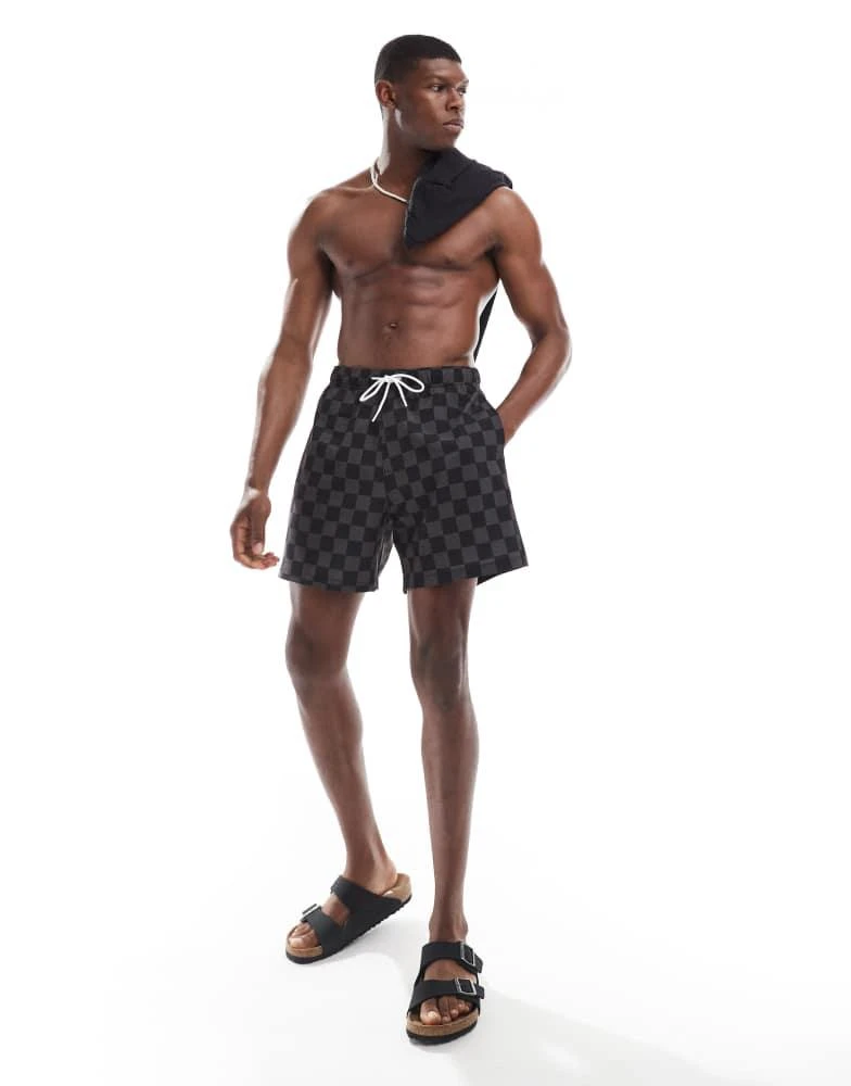 HOLLISTER Hollister swim shorts in black check 3