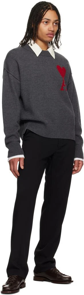 AMI Gray Ami de Coeur Sweater 4
