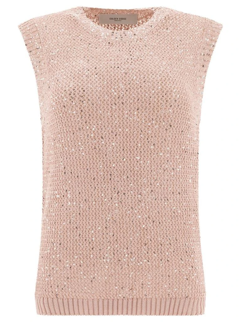 Golden Goose Golden Goose Knit Top With Sequins 1