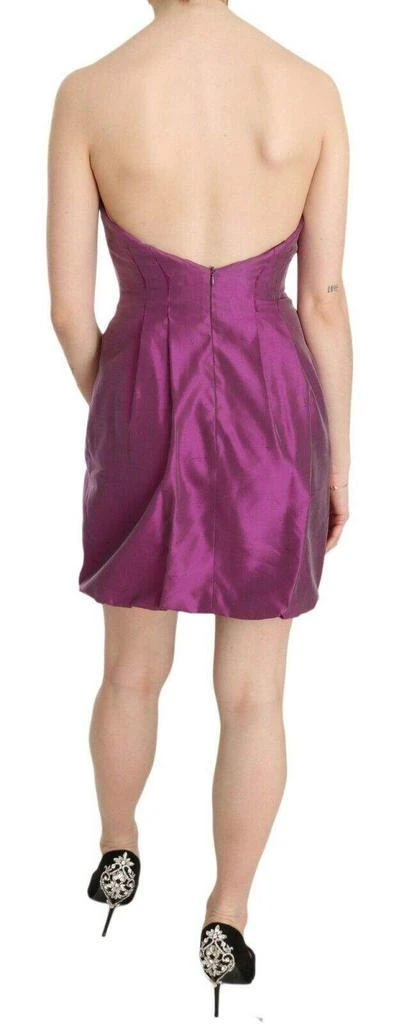 ERMANNO Ermanno Scervino Pink Halter Backless Midi Plain Dress 4