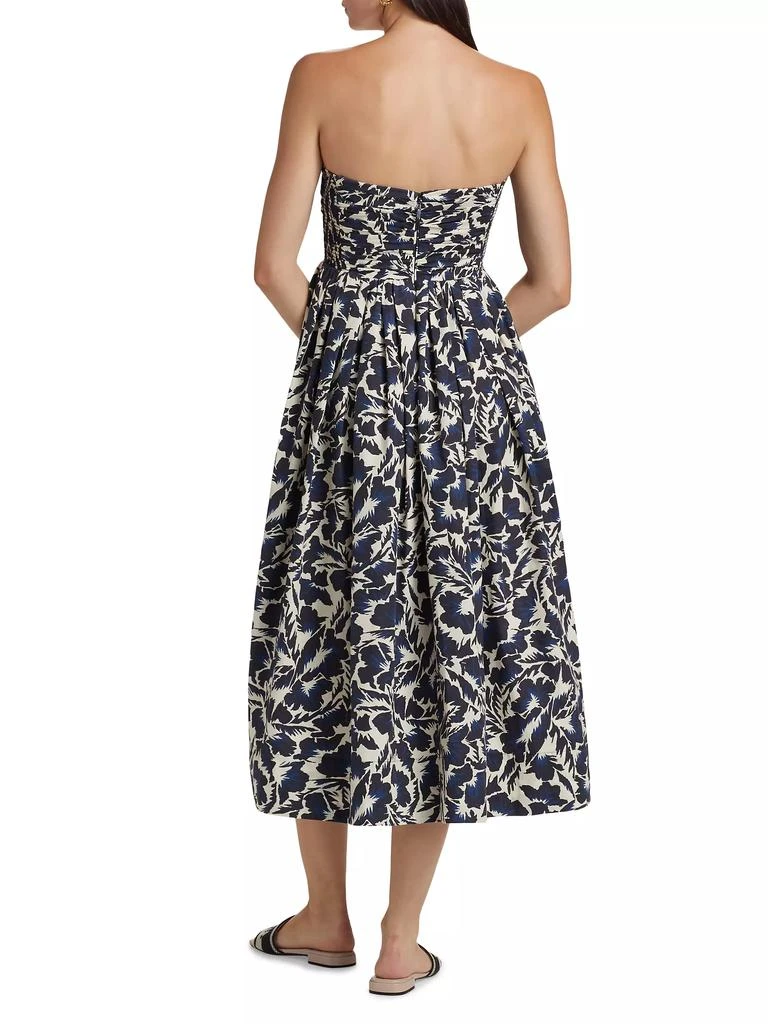 A.L.C. Tate Floral Strapless Midi-Dress 5