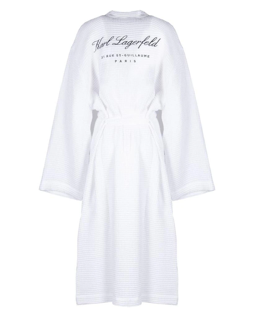 Karl Lagerfeld Paris Karl Lagerfeld Logo Printed Belted Bathrobe 2