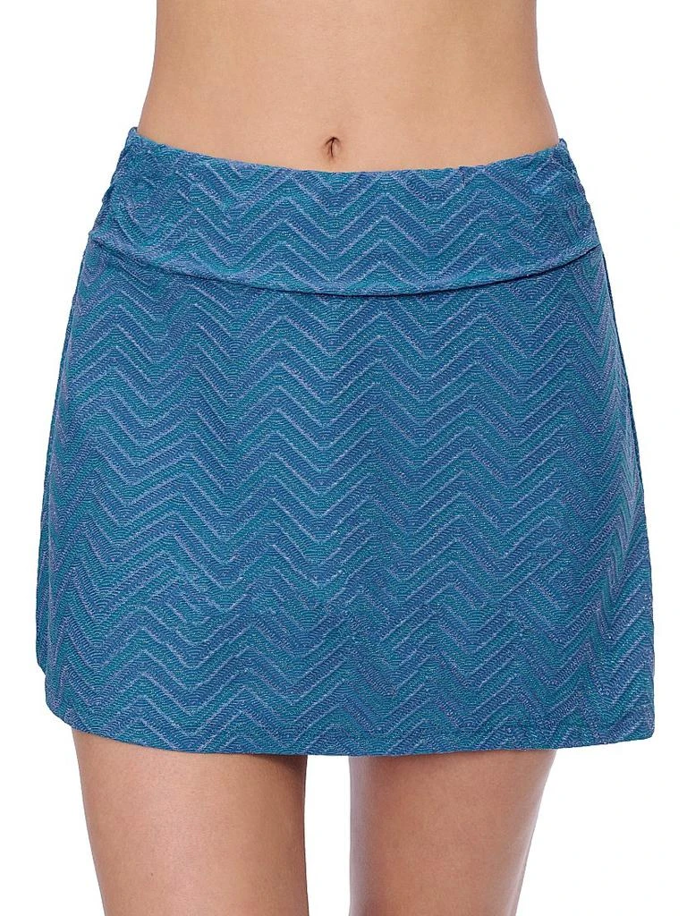Gottex Swimwear Chevron Stretch Swim Skirt 1