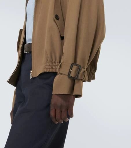 Miu Miu Logo wool gabardine blouson jacket 6