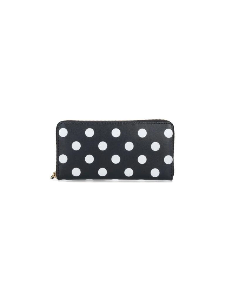 Comme des Garcons Polka Dot Zip Wallet – Black