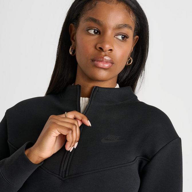 nike crop half zip