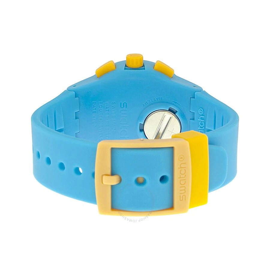 Swatch Maresoli Yellow Dial Blue Rubber Men's Watch SUSS400 3