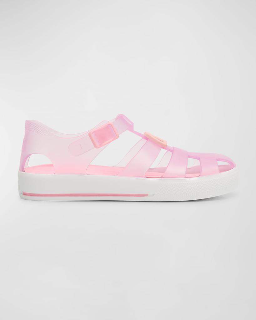 Dolce&Gabbana Kid's Logo Caged Jelly Sandals, Baby/Toddler/Kids