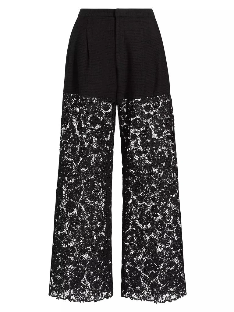 PRABAL GURUNG Corded Lace Straight-Leg Pants 1