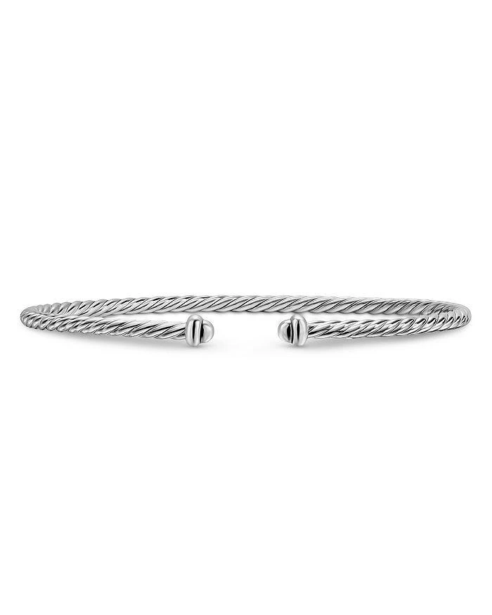 David Yurman Micro Cable Flex® Bracelet in Sterling Silver, 2.6mm