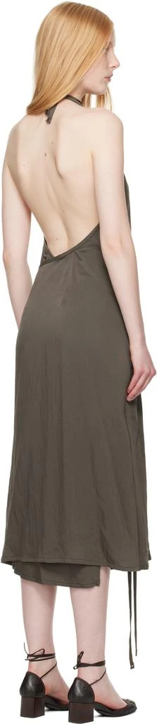 Lemaire Brown Apron Midi Dress 3