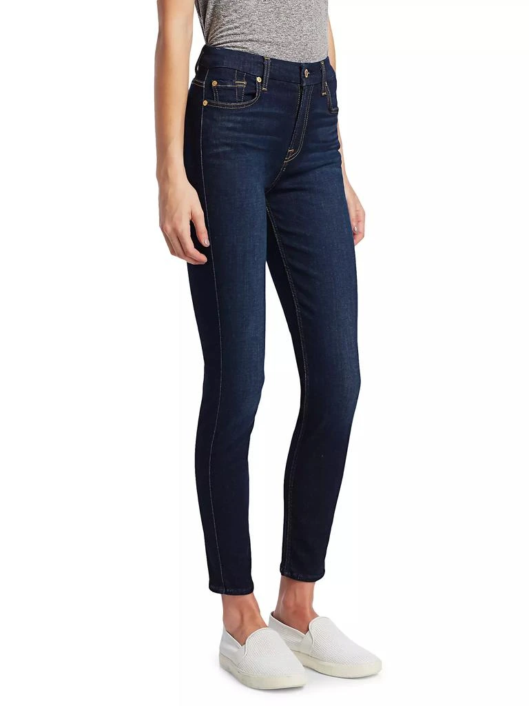 7 For All Mankind The High-Rise Ankle Skinny Jeans 4