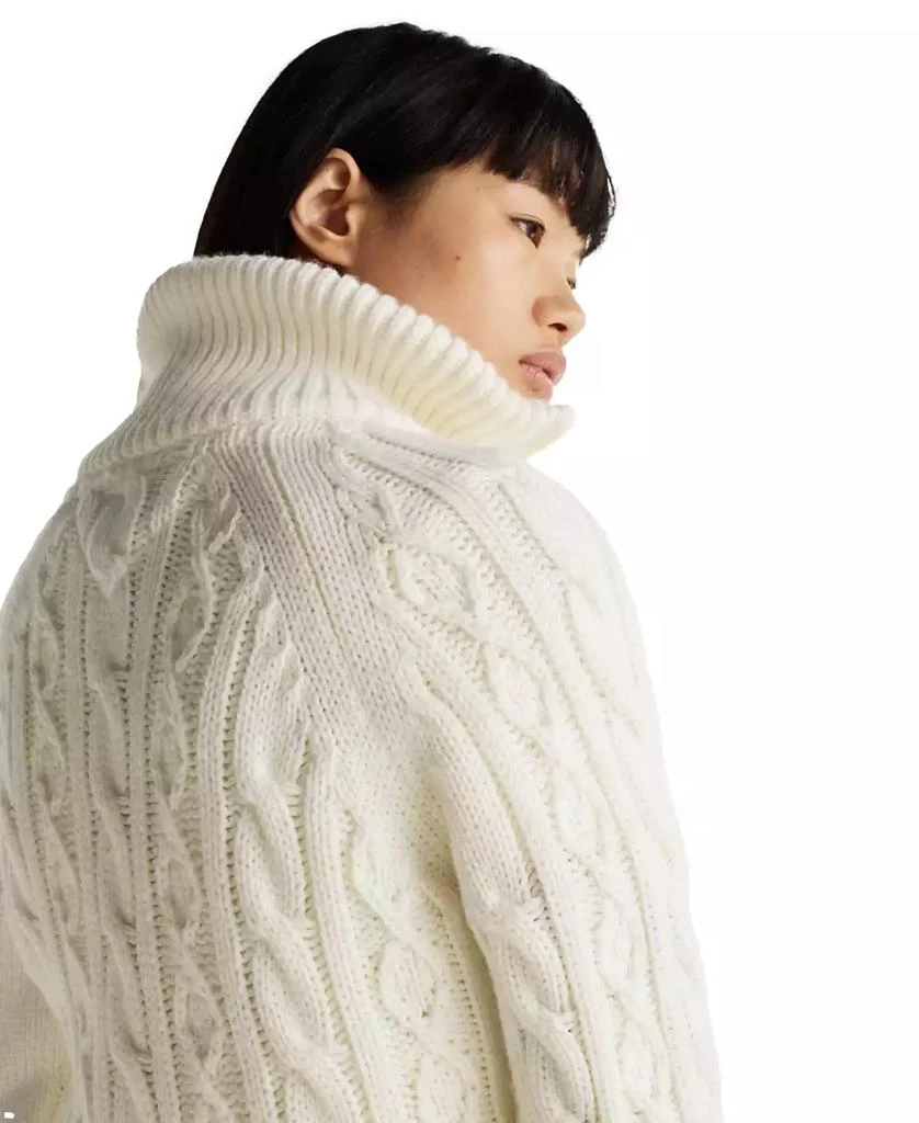 Tommy Jeans Women's Quarter-Zip Cable-Knit Sweater 7