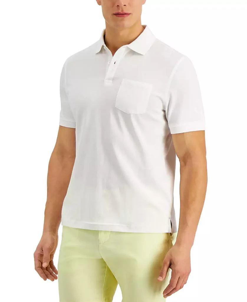 Club Room Men's Solid Jersey Polo with Pocket, Created for Macy's 1