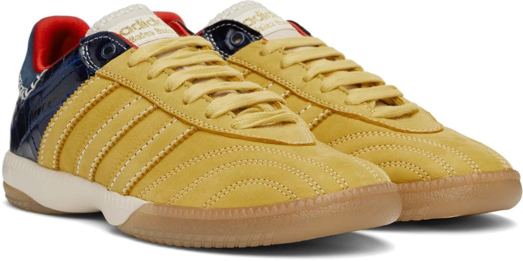 WALES BONNER Yellow & Navy adidas Originals Edition MN Samba Sneakers 4