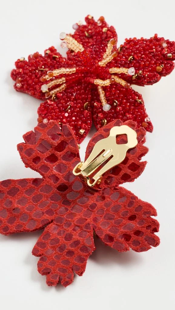Deepa Gurnani Deepa Gurnani Hibiscus Earrings 4
