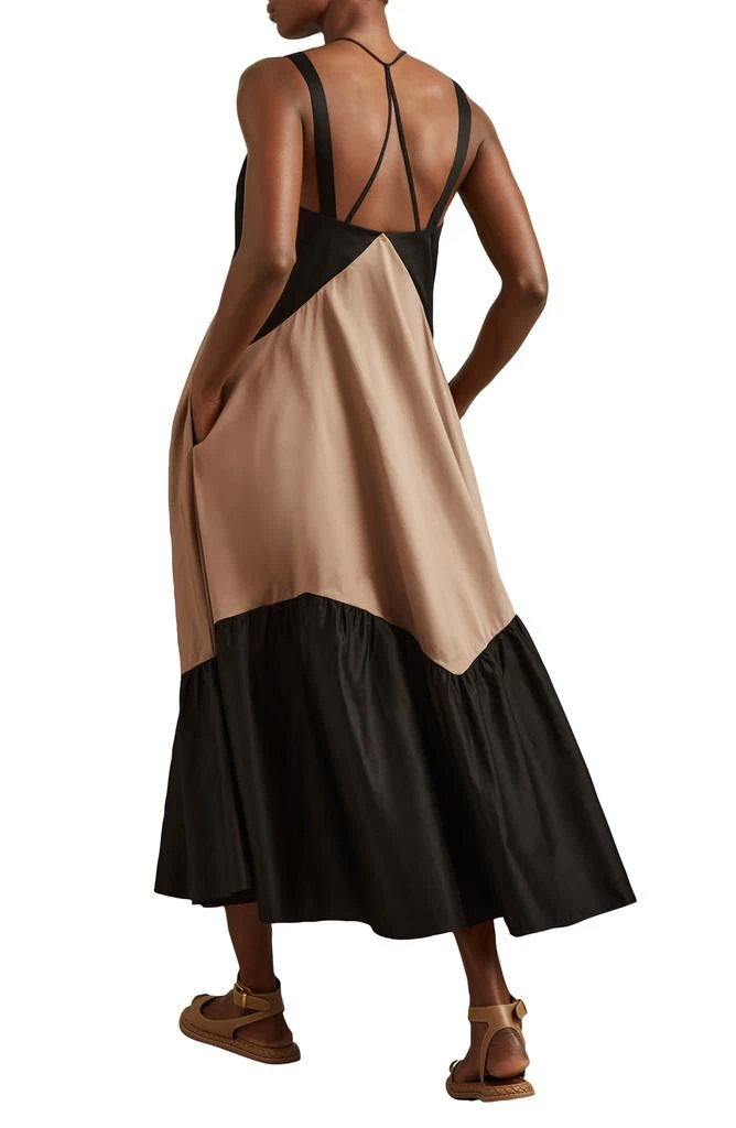 REISS Natalia Colorblock Cotton Maxi Dress 2