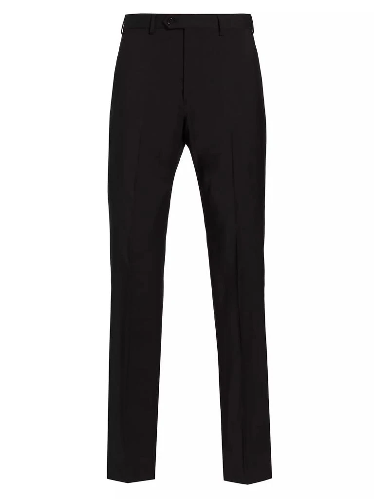 Emporio Armani Wool Crease-Front Trousers 1
