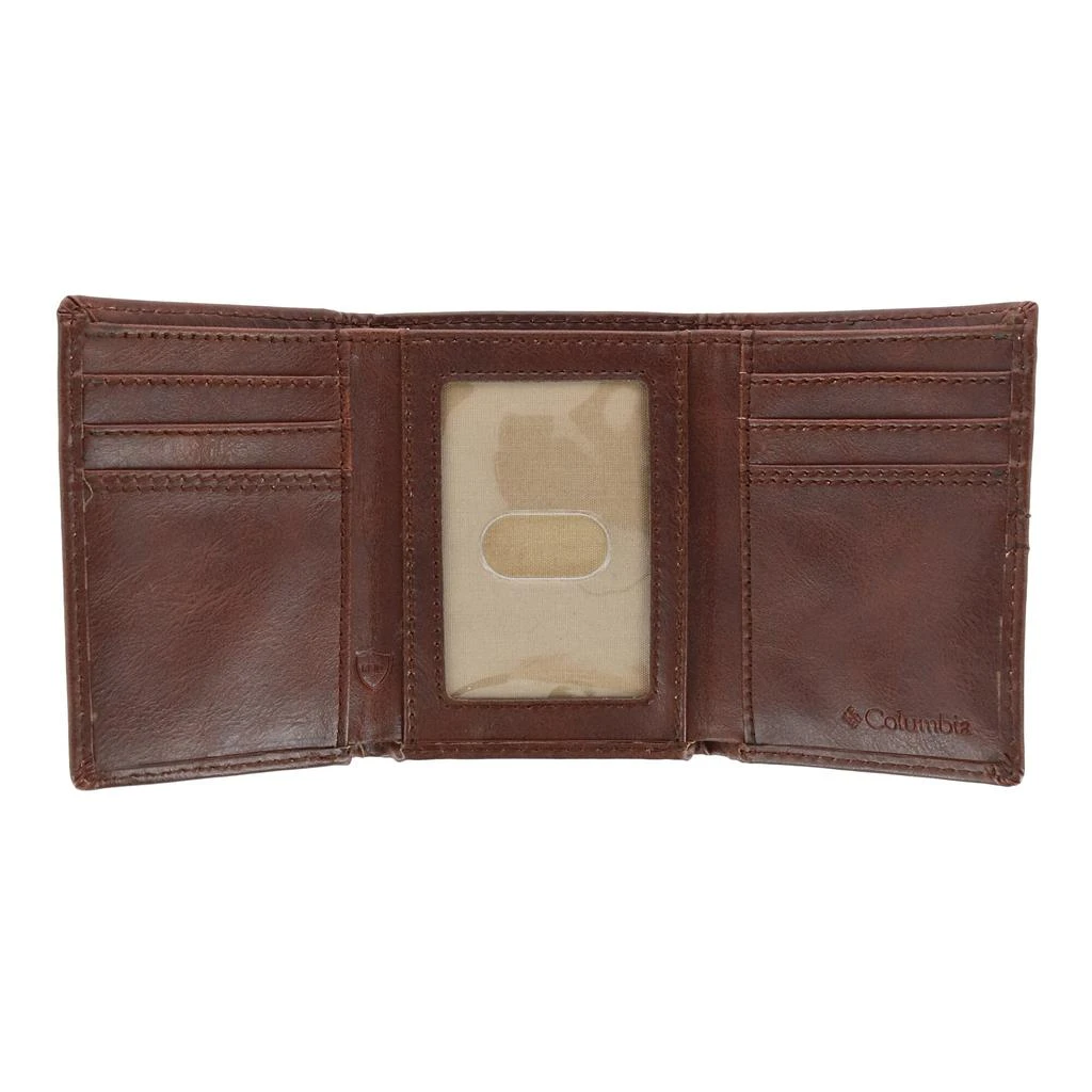 Columbia Men's RFID Protected Trifold Wallet with Double Row Stitching 3
